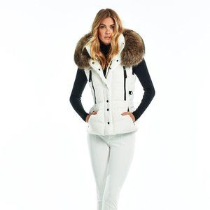 Sam Women's White Asiatic Raccoon Fur Matte Legacy